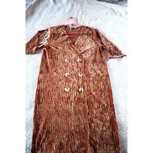 Crush velvet dress